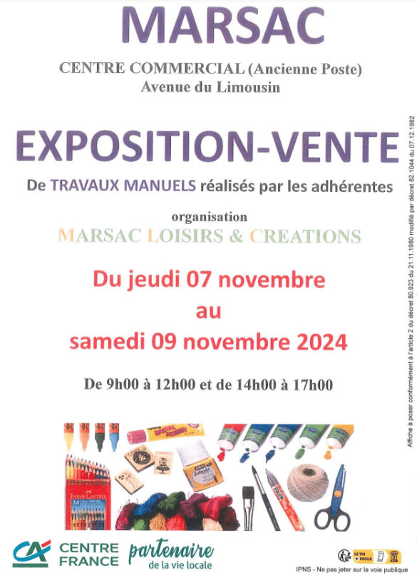 affiche expo vente